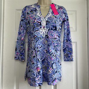 Elephant Print! NWT Kaia Knit Tunic Namastay In The Jungle XXS